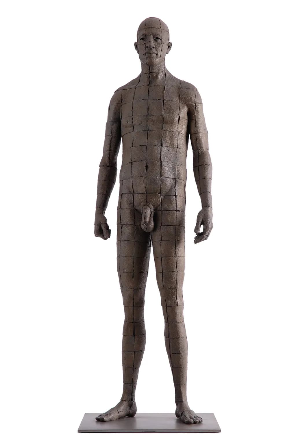 James Mathison Personaje Cuadrícula (Grid Character) Bronze, 2/8, 41.34 × 12.60 × 5.91 inches, 105 x 32 x 15 cm, $28,000